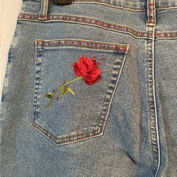 NWOT Vintage Empathy Embroidered Jeans size 8 - Picture 9 of 11